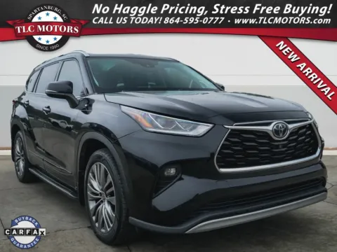 Green 2021 Toyota Highlander Platinum for sale in Moore, SC