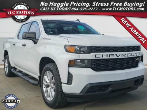 White 2021 Chevrolet Silverado 1500 Custom for sale in Moore, SC