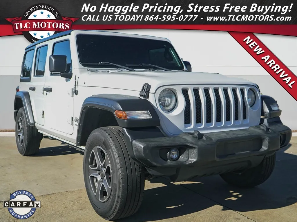 White 2018 Jeep Wrangler Unlimited Sport S for sale in Moore, SC