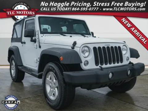White 2015 Jeep Wrangler Sport for sale in Moore, SC