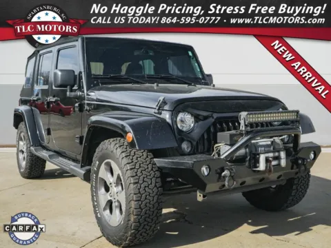 Black 2017 Jeep Wrangler Unlimited Sahara for sale in Moore, SC