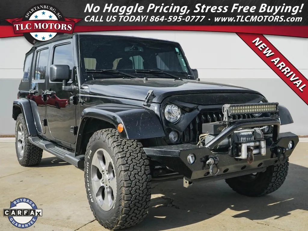Black 2017 Jeep Wrangler Unlimited Sahara for sale in Moore, SC