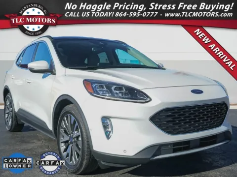 White 2020 Ford Escape Titanium Hybrid for sale in Moore, SC