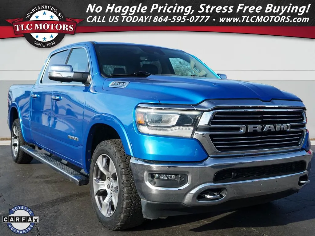 Blue 2021 Ram 1500 Laramie for sale in Moore, SC