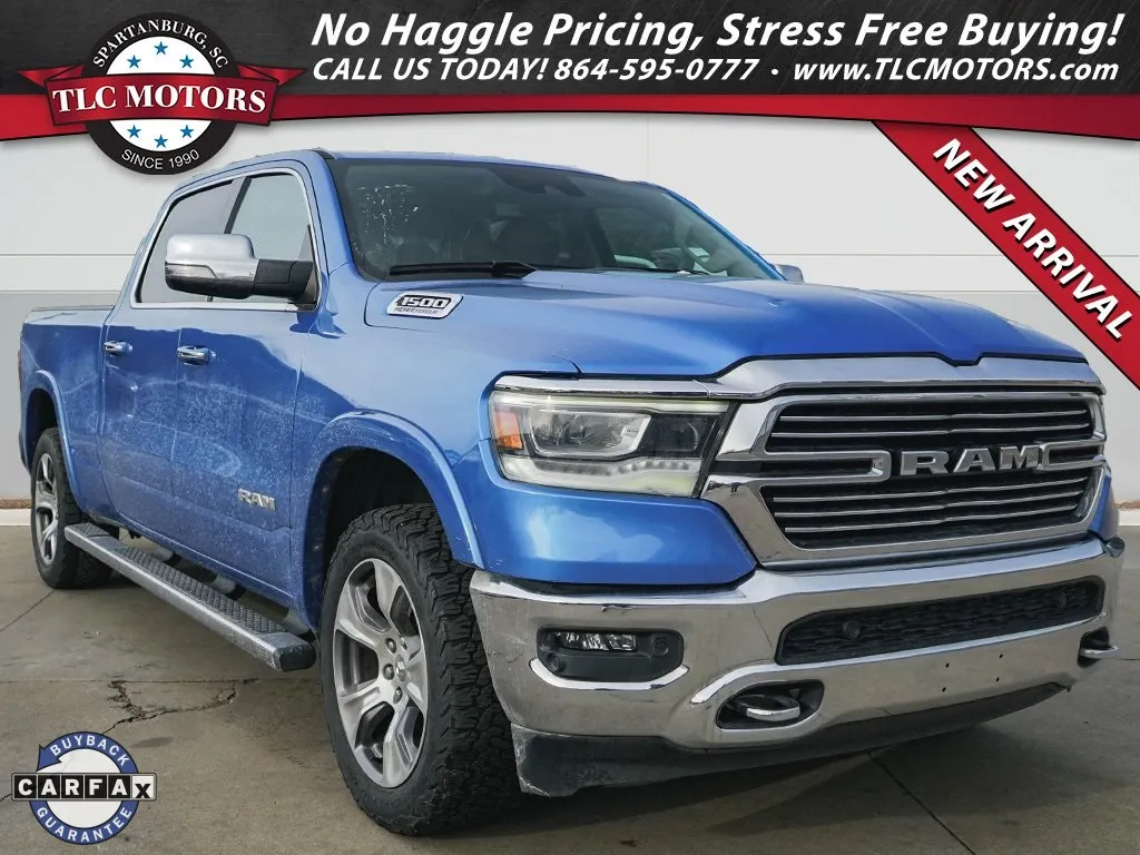 Blue 2021 Ram 1500 Laramie for sale in Moore, SC