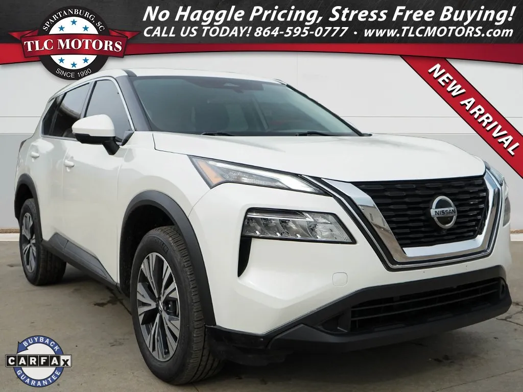 White 2021 Nissan Rogue SV for sale in Moore, SC