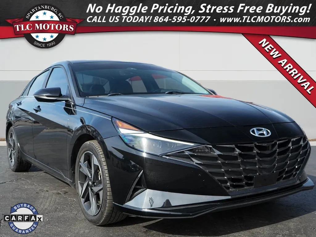 Black 2022 Hyundai Elantra Hybrid Limited for sale in Moore, SC