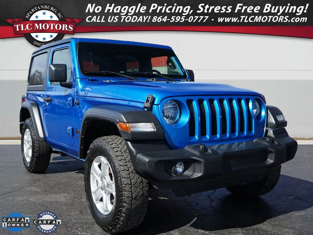 Blue 2021 Jeep Wrangler Sport S for sale in Moore, SC