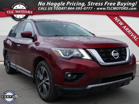 Red 2020 Nissan Pathfinder Platinum for sale in Moore, SC