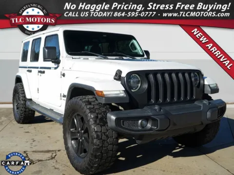 White 2020 Jeep Wrangler Unlimited Sahara for sale in Moore, SC
