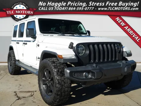 White 2020 Jeep Wrangler Unlimited Sahara for sale in Moore, SC