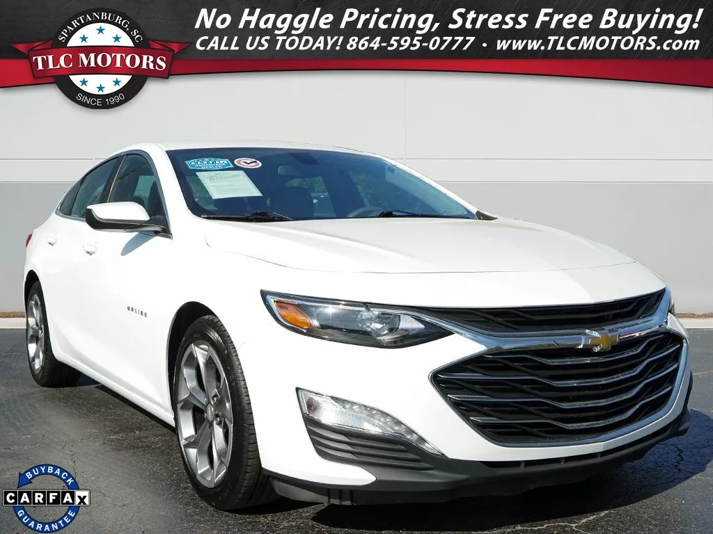 White 2021 Chevrolet Malibu LT for sale in Moore, SC