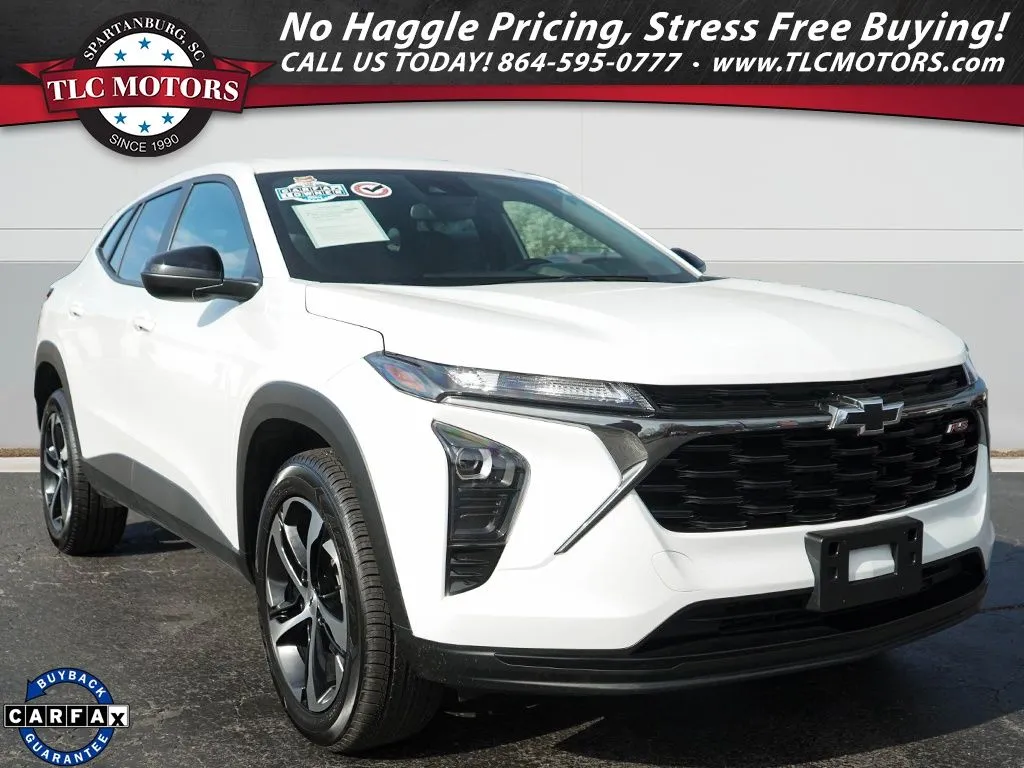 White 2025 Chevrolet Trax 1RS for sale in Moore, SC