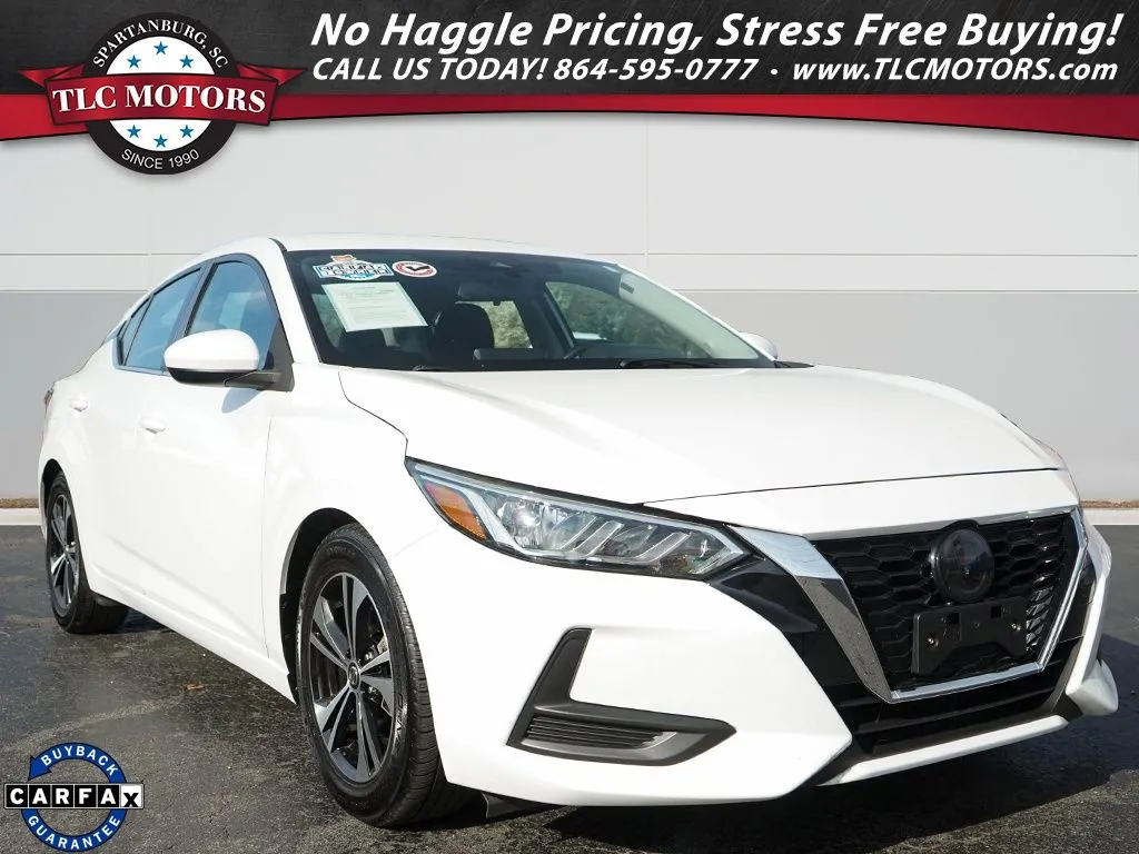 White 2022 Nissan Sentra SV for sale in Moore, SC