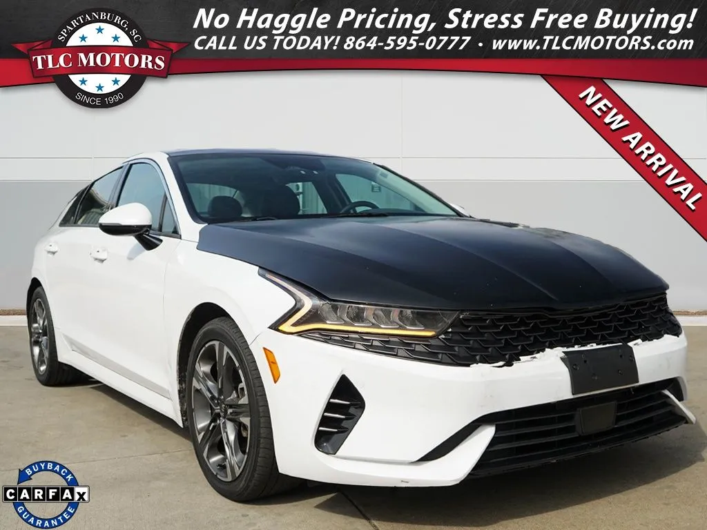 White 2021 Kia K5 EX for sale in Moore, SC