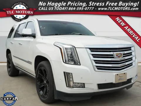 White 2019 Cadillac Escalade Platinum Edition for sale in Moore, SC