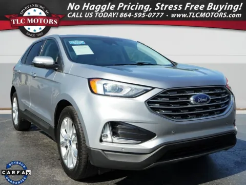 Silver 2021 Ford Edge Titanium for sale in Moore, SC