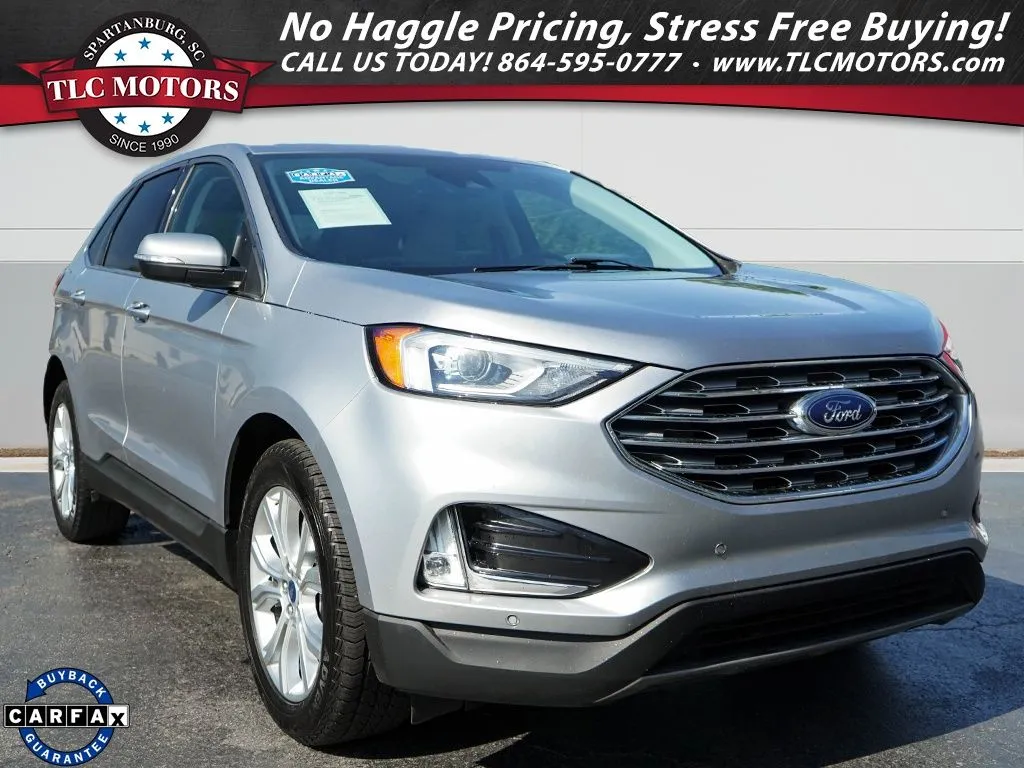 Silver 2021 Ford Edge Titanium for sale in Moore, SC
