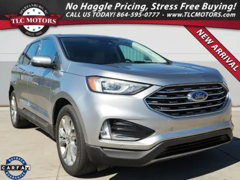 Silver 2021 Ford Edge Titanium for sale in Moore, SC