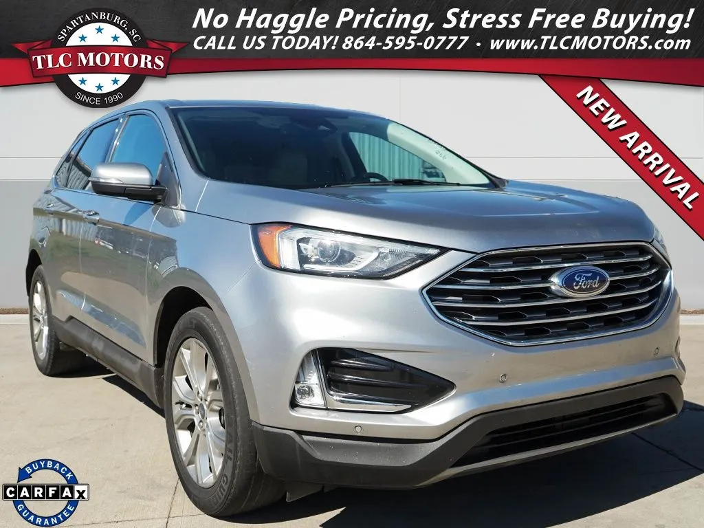 Silver 2021 Ford Edge Titanium for sale in Moore, SC