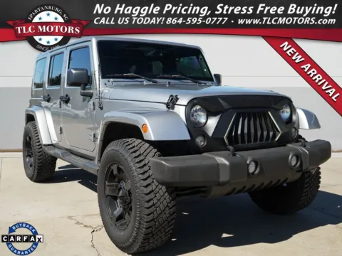 Silver 2016 Jeep Wrangler Unlimited Sahara for sale in Moore, SC