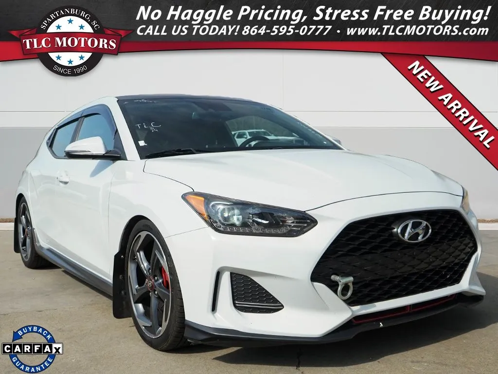White 2019 Hyundai Veloster Turbo for sale in Moore, SC