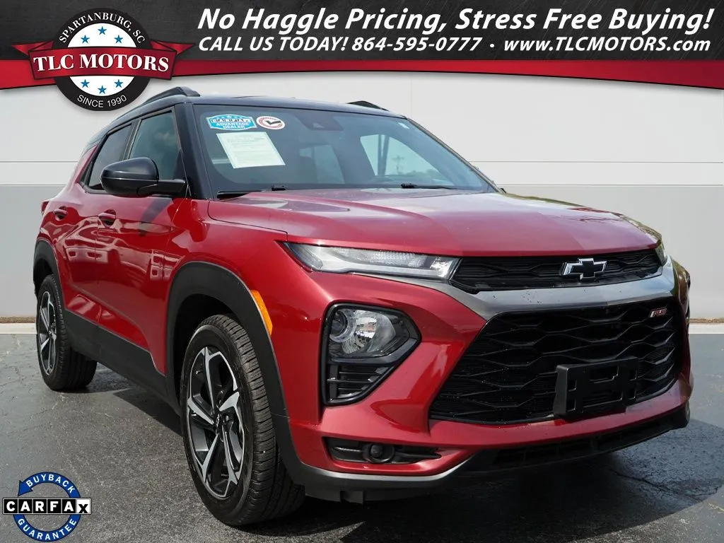 Red 2021 Chevrolet TrailBlazer RS for sale in Moore, SC