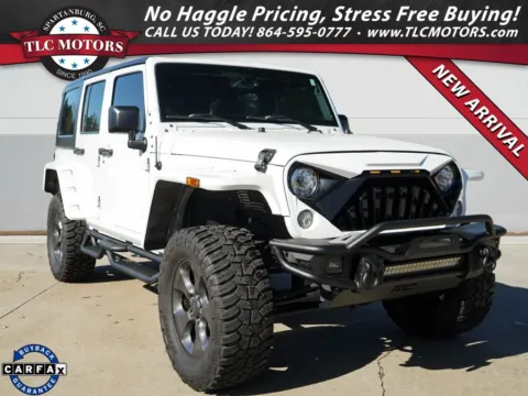 White 2017 Jeep Wrangler Unlimited Freedom Edition for sale in Moore, SC