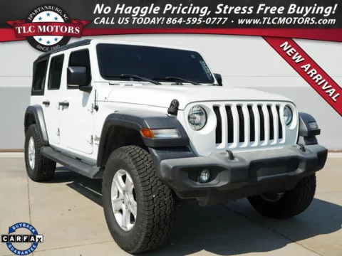 White 2020 Jeep Wrangler Unlimited Sport S for sale in Moore, SC