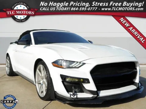 White 2019 Ford Mustang EcoBoost Premium for sale in Moore, SC