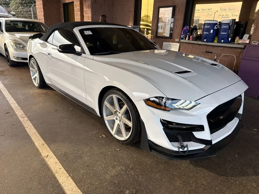 White 2019 Ford Mustang EcoBoost Premium for sale in Moore, SC