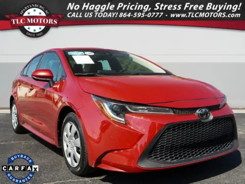 Red 2021 Toyota Corolla LE for sale in Moore, SC