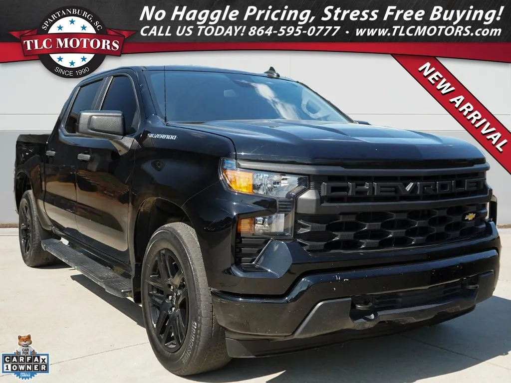 Black 2024 Chevrolet Silverado 1500 Custom for sale in Moore, SC