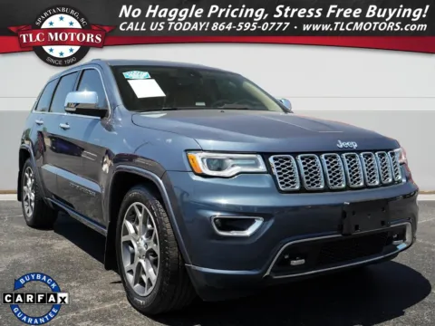 Blue 2020 Jeep Grand Cherokee Overland for sale in Moore, SC