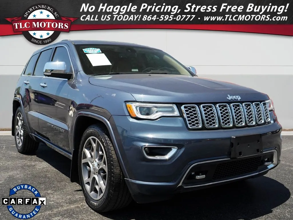 Blue 2020 Jeep Grand Cherokee Overland for sale in Moore, SC