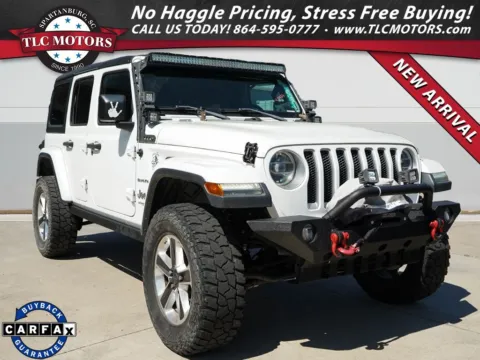 White 2018 Jeep Wrangler Unlimited Sahara for sale in Moore, SC