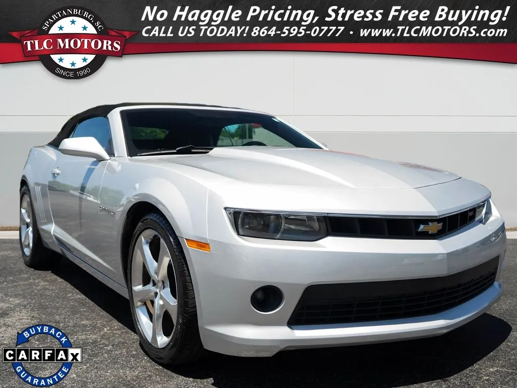 Silver 2015 Chevrolet Camaro 2LT for sale in Moore, SC