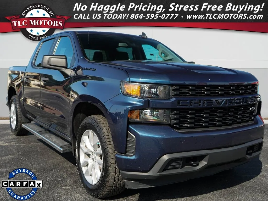 Blue 2021 Chevrolet Silverado 1500 Custom for sale in Moore, SC