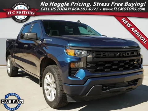 Blue 2022 Chevrolet Silverado 1500 Custom for sale in Moore, SC
