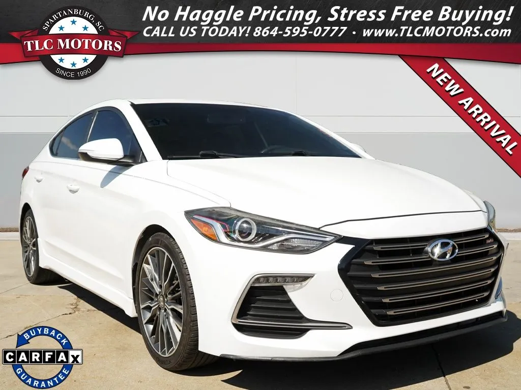White 2018 Hyundai Elantra Sport for sale in Moore, SC
