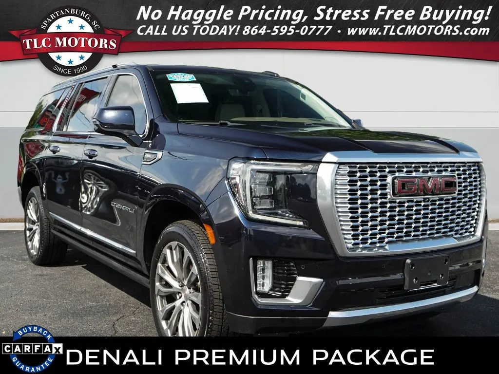 Blue 2021 GMC Yukon XL Denali for sale in Moore, SC