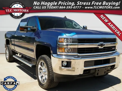 Blue 2015 Chevrolet Silverado 2500HD LTZ for sale in Moore, SC