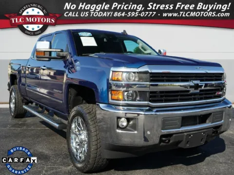 Blue 2015 Chevrolet Silverado 2500HD LTZ for sale in Moore, SC