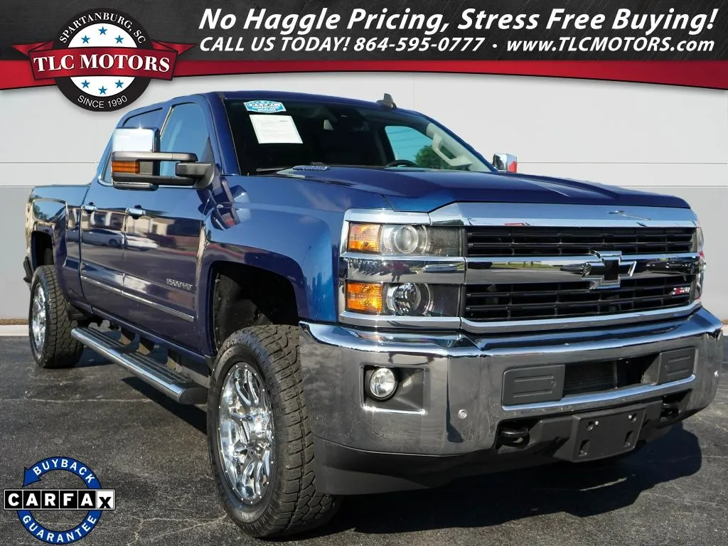 Blue 2015 Chevrolet Silverado 2500HD LTZ for sale in Moore, SC