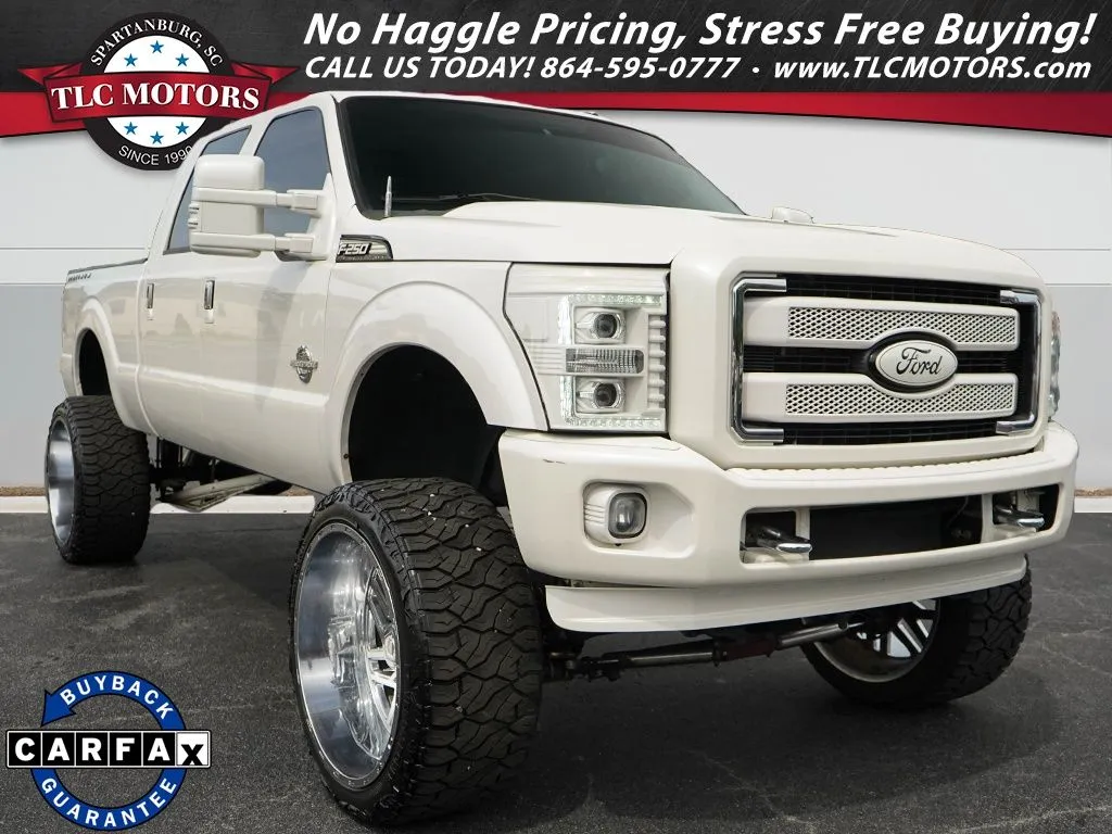White 2016 Ford F-250SD Platinum for sale in Moore, SC