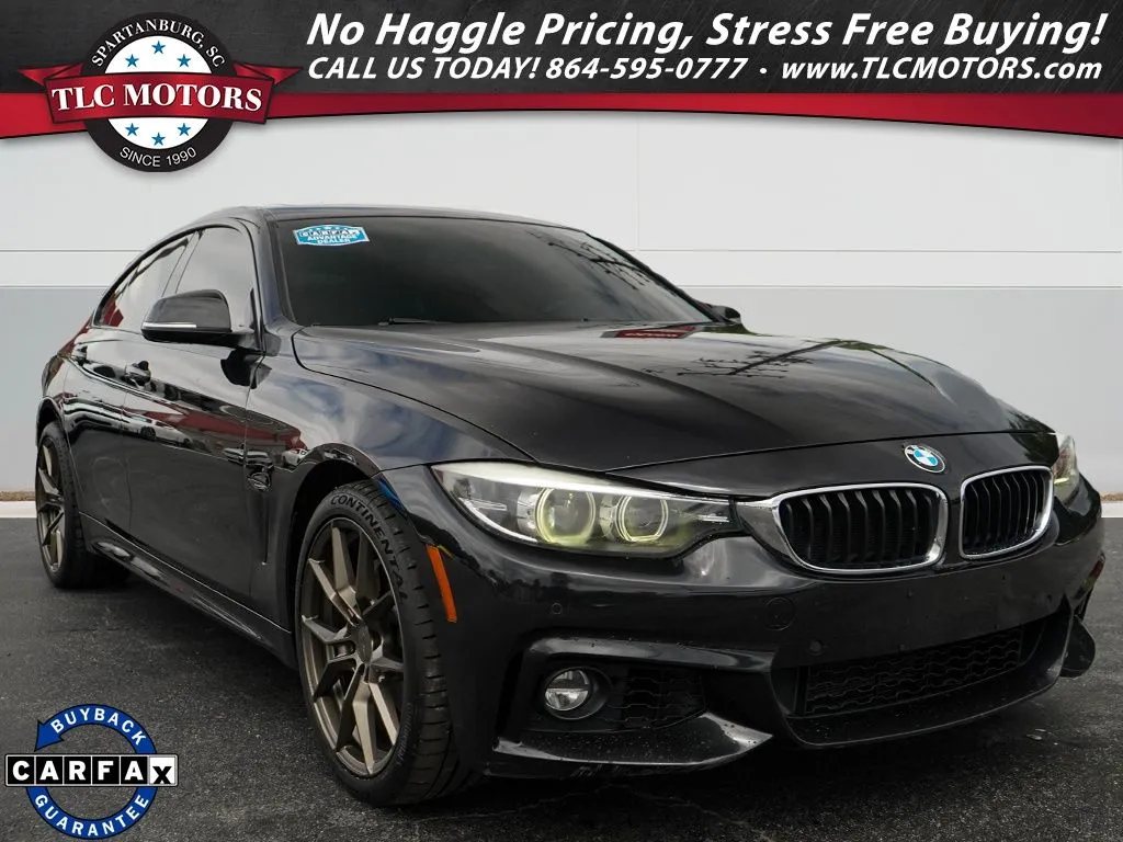 Black 2018 BMW 4 Series 440i Gran Coupe for sale in Moore, SC