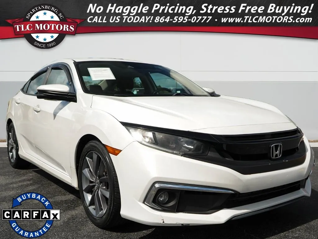 White 2021 Honda Civic EX for sale in Moore, SC