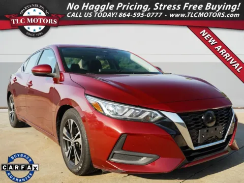 Red 2021 Nissan Sentra SV for sale in Moore, SC