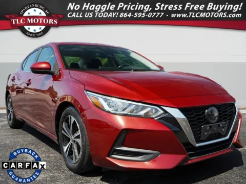 Red 2021 Nissan Sentra SV for sale in Moore, SC