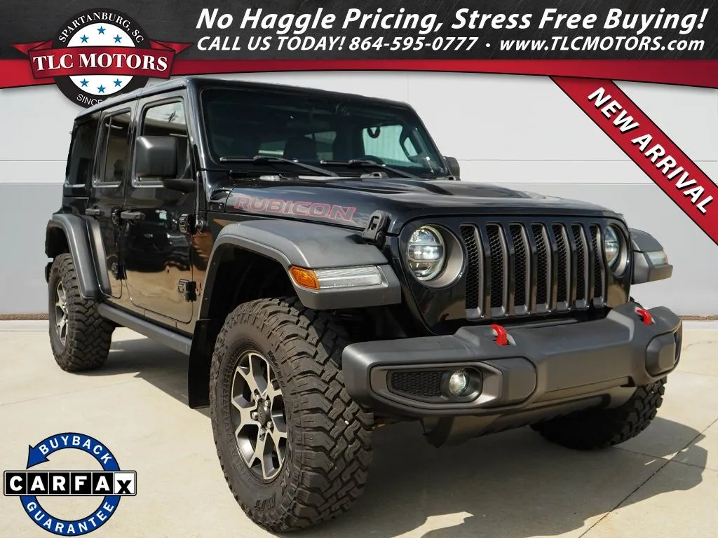 Black 2020 Jeep Wrangler Unlimited Rubicon for sale in Moore, SC